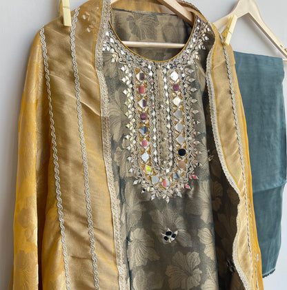 Shimmer silk unstitched ladies suit Rc17923 (a)