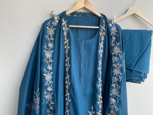 Mul chanderi unstitched ladies suit Rc18583 (a)