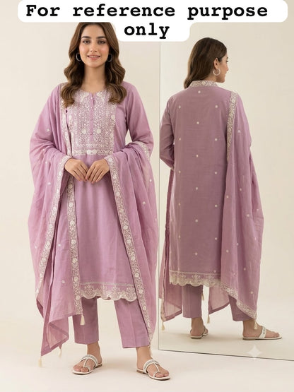 Mul chanderi unstitched ladies suit Rc19012 (a)