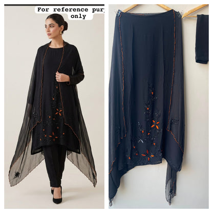 Organza fabric unstitched ladies suit Rc19112