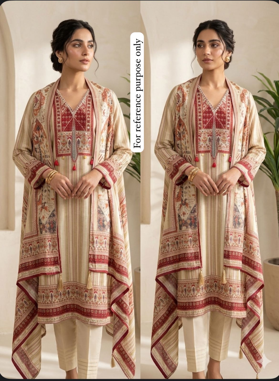 Muslin Printed Unstitched Ladies Suit RC-18754 – view 2