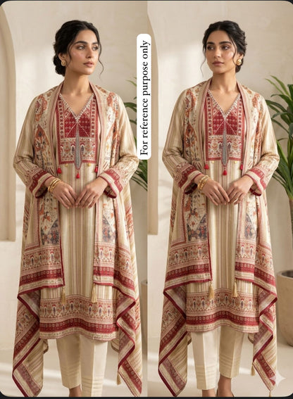 Muslin Printed Unstitched Ladies Suit RC-18754 – view 2