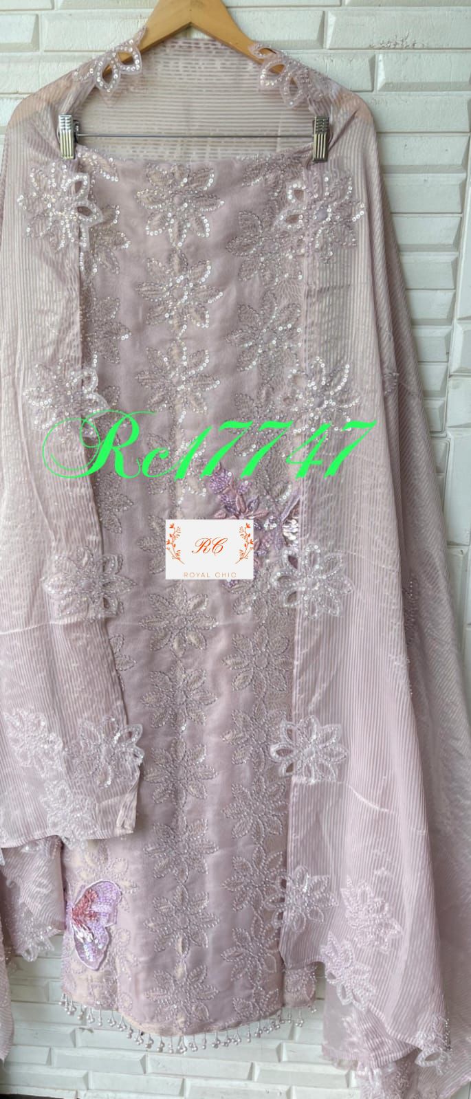 Pure brocade self banarasi shimmer silk unstitched ladies suit Rc17747 (c)