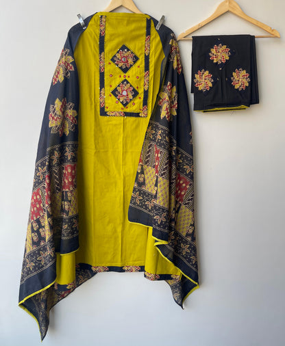 Cotton unstitched ladies suit Rc18759