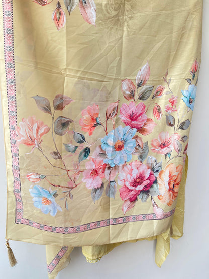 Mul Chanderi Unstitched Ladies Suit RC-18894(A) – view 7