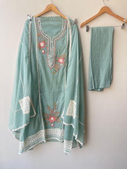 Mul chanderi unstitched ladies suit Rc18948
