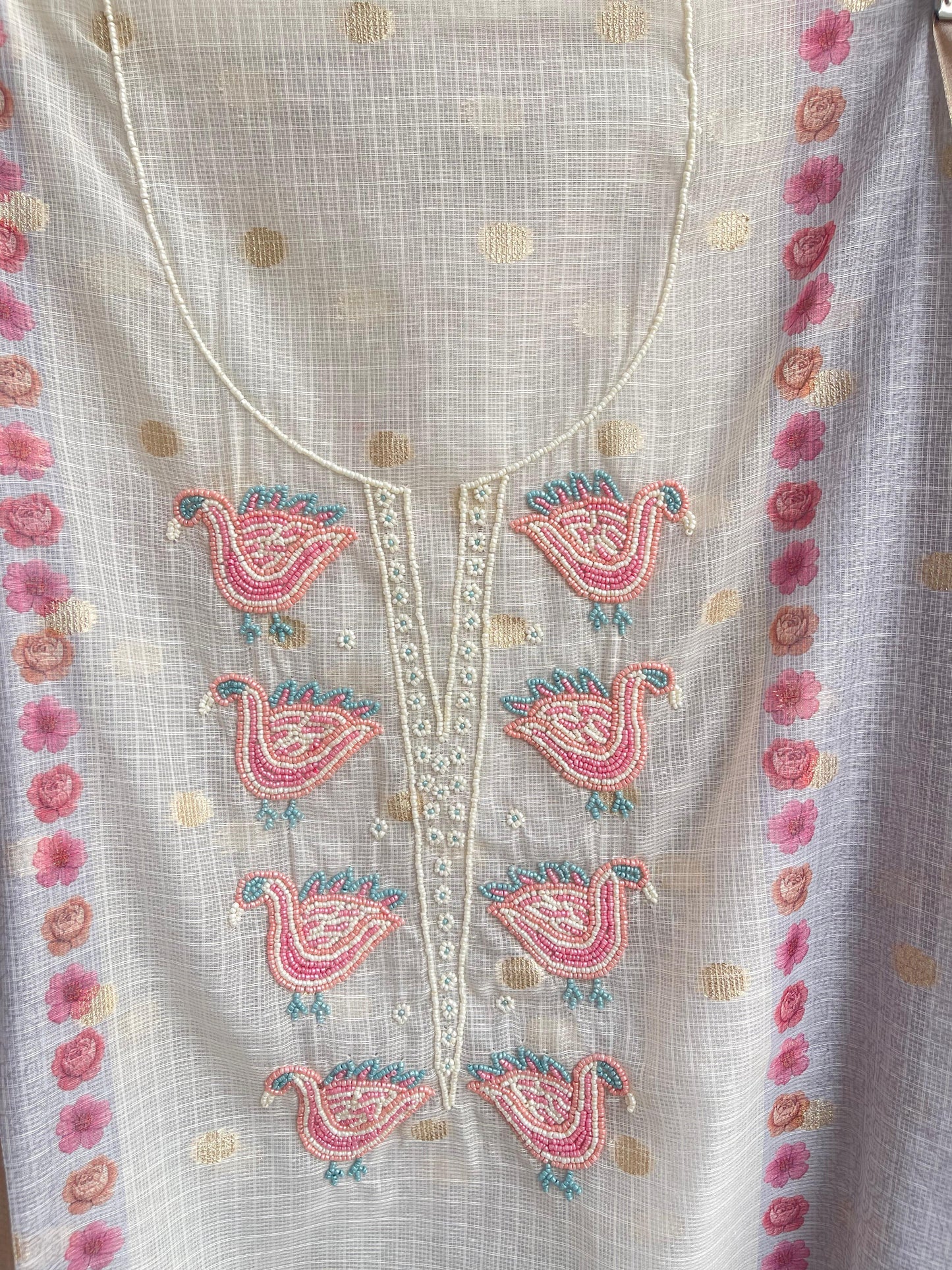 Banarasi kota doriya ladies unstitched suit Rc18438