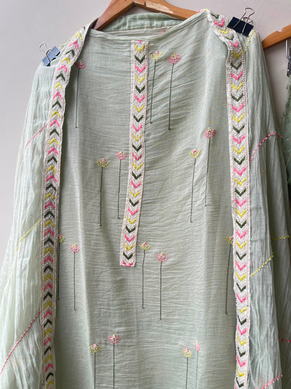 Pure mul cotton unstitched ladies suit Rc19040