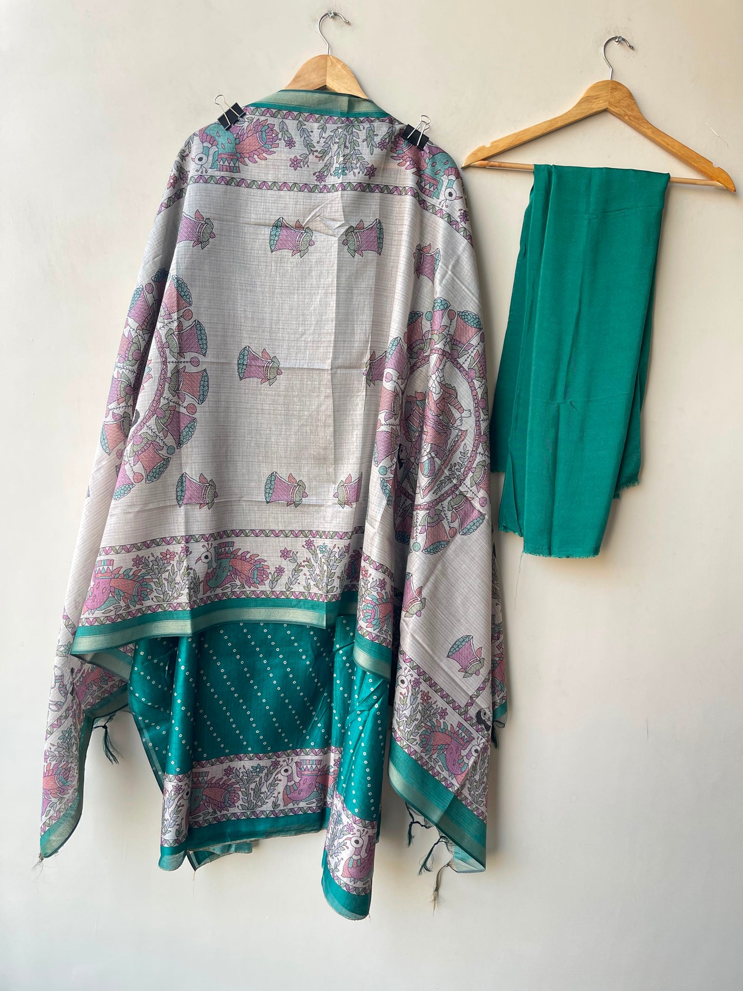 Mul chanderi maheshwari ladies unstitched suit Rc19276