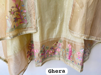 Banarasi Mul Chanderi Elegant Unstitched Suit Set