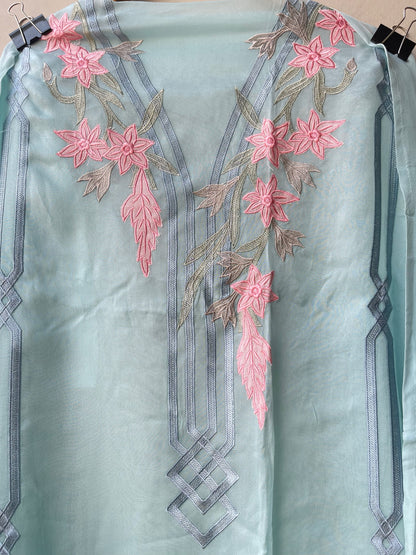 Organza Tuile unstitched ladies suit Rc19312 (b)