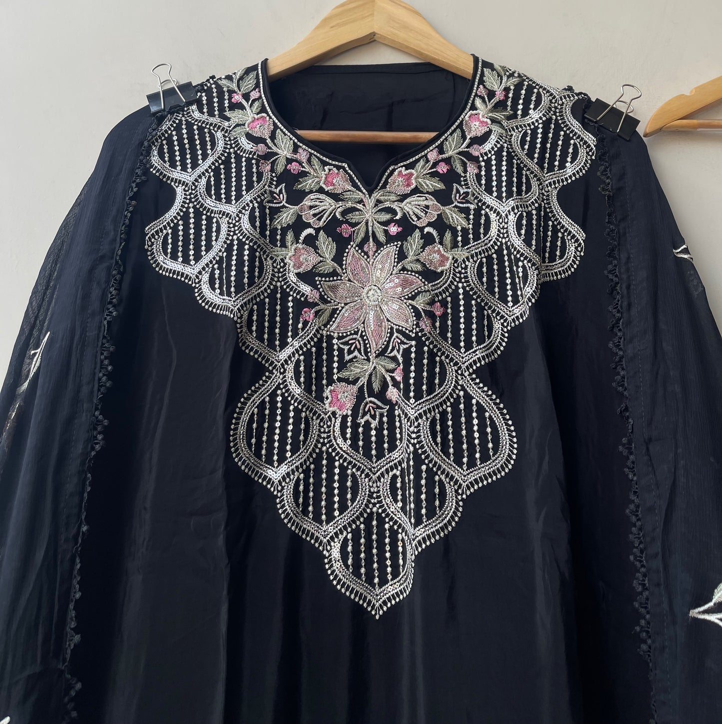 Gine glass organza ladies unstitched suit Rc19320 (a)