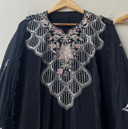Gine glass organza ladies unstitched suit Rc19320 (a)