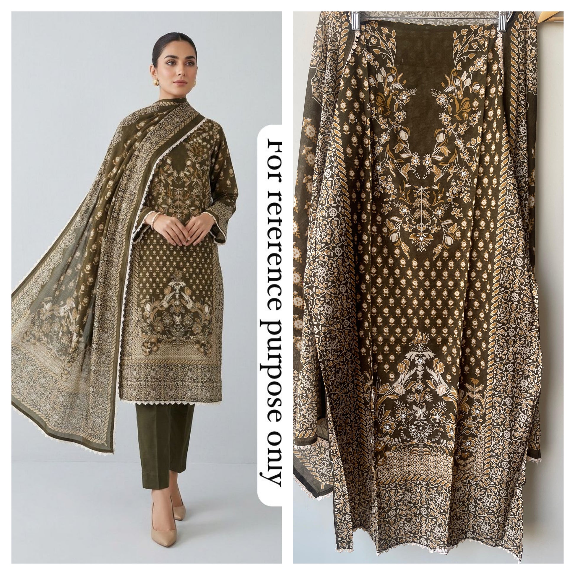 Cotton Printed Unstitched Ladies Suit RC18838