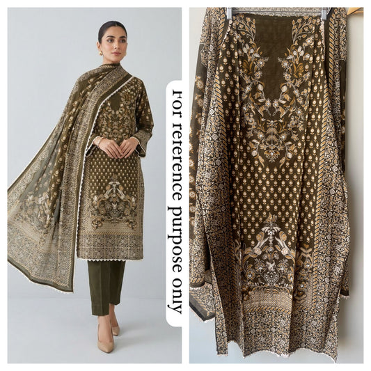 Cotton Printed Unstitched Ladies Suit RC-18838