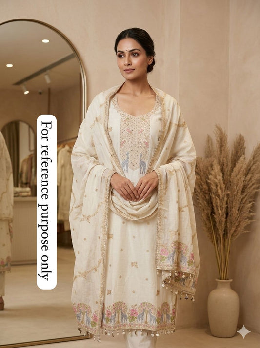 Jaamdhani unstitched ladies suit Rc18489