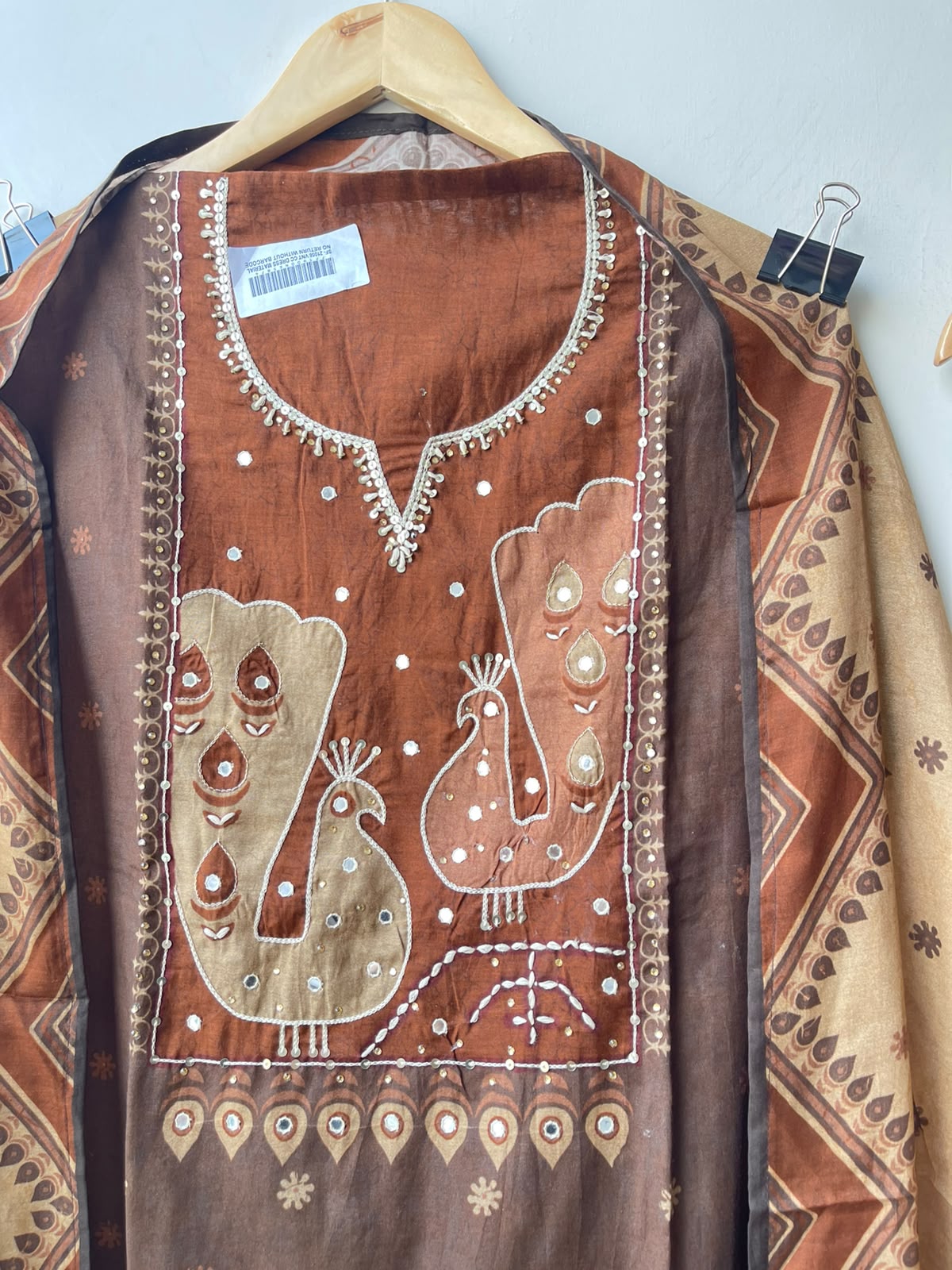Mul cotton printed unstitched ladies suit Rc18962