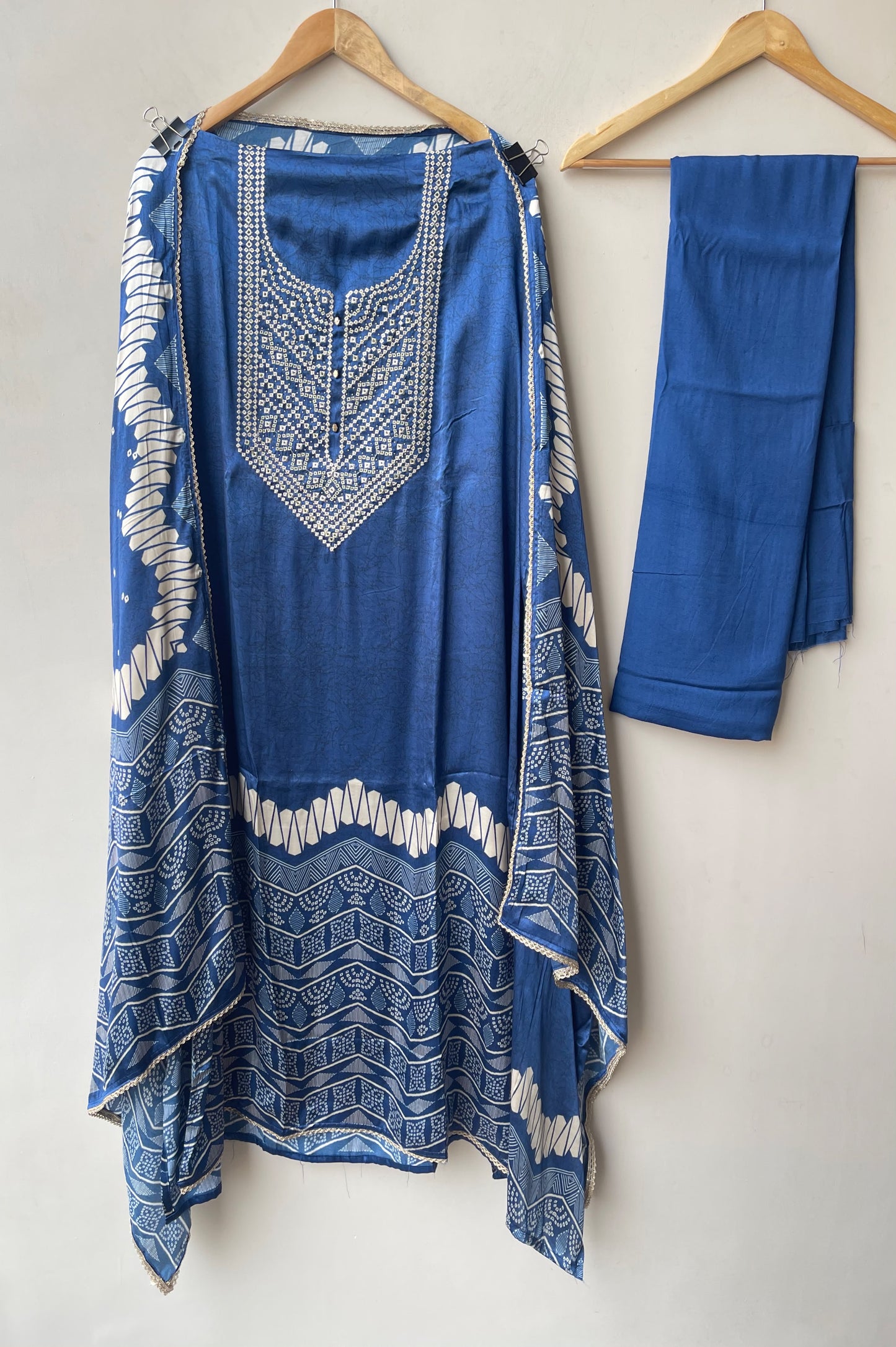 Gajji silk printed unstitched ladies suit Rc19217 (a)