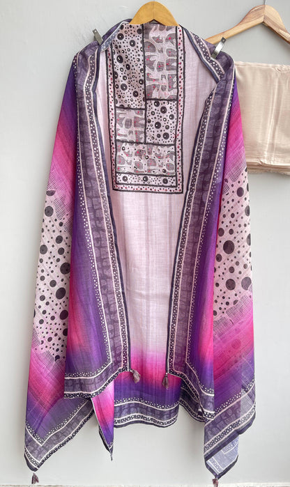 Linen printed unstitched ladies suit Rc18445 (b)