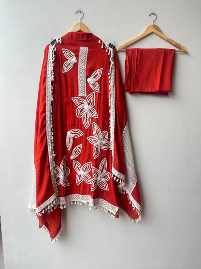 Mul chanderi unstitched ladies suit Rc19128