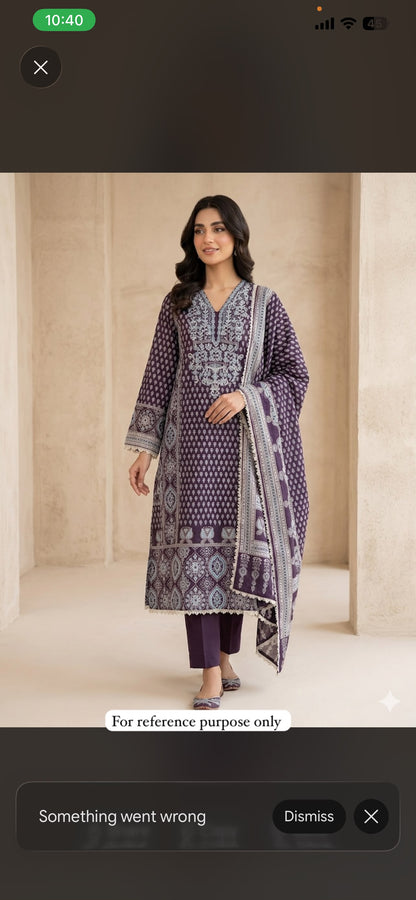 Mul cotton printed unstitched ladies suit Rc18983