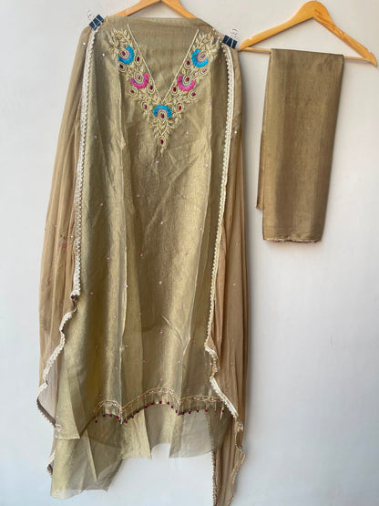 Shimmer crushed tissue ladies unstitched suit Rc19168 (a)