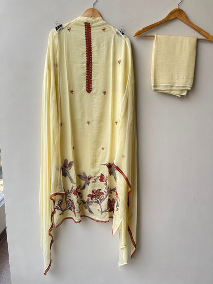 Organza soft flowy unstitched ladies suit Rc19156 (b)
