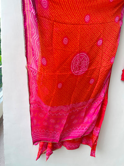 Gajji silk printed unstitched ladies suit Rc19201