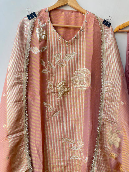 Banarasi shimmer silk ladies unstitched suit Rc19303 (b)