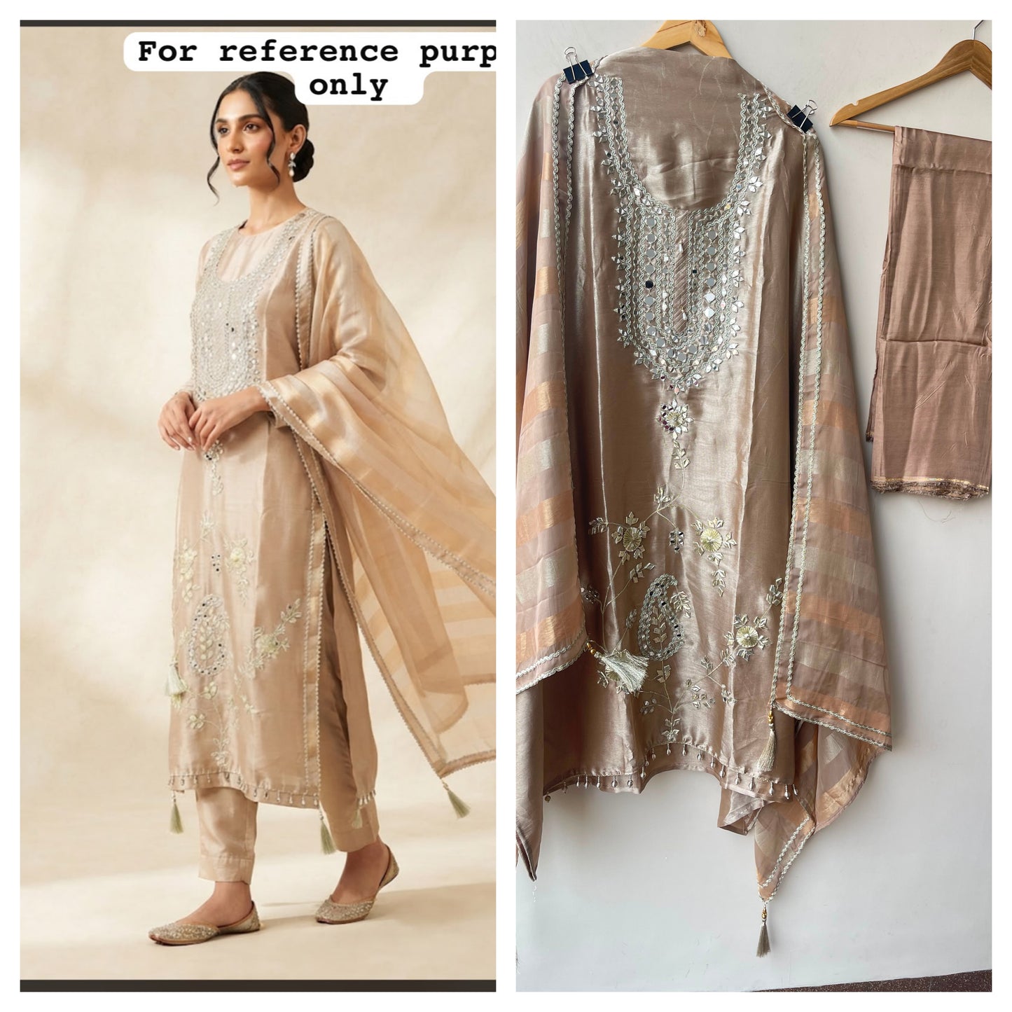Pure shimmer giraffe silk unstitched ladies suit Rc19207