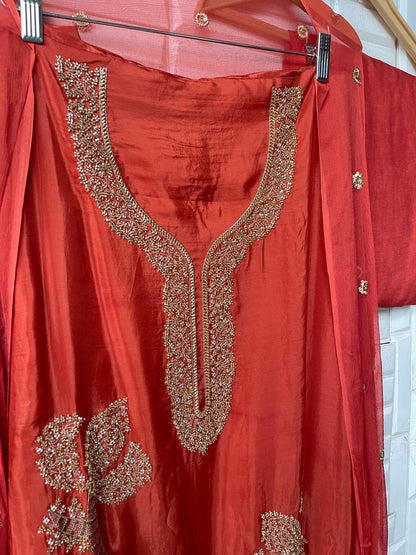 Organza unstitched ladies suit Rc17541