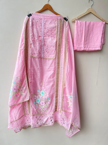 Mul chanderi unstitched ladies suit Rc18969 (a)