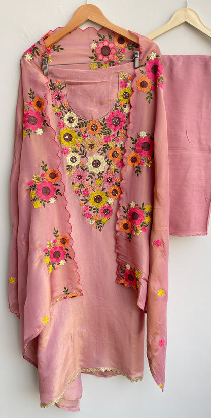 Shimmer Silk Unstitched Ladies Suit RC-17955 – view 5