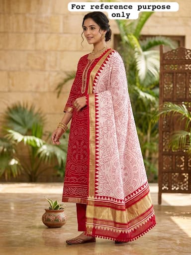 Gajji silk printed unstitched ladies suit Rc19272 (a)