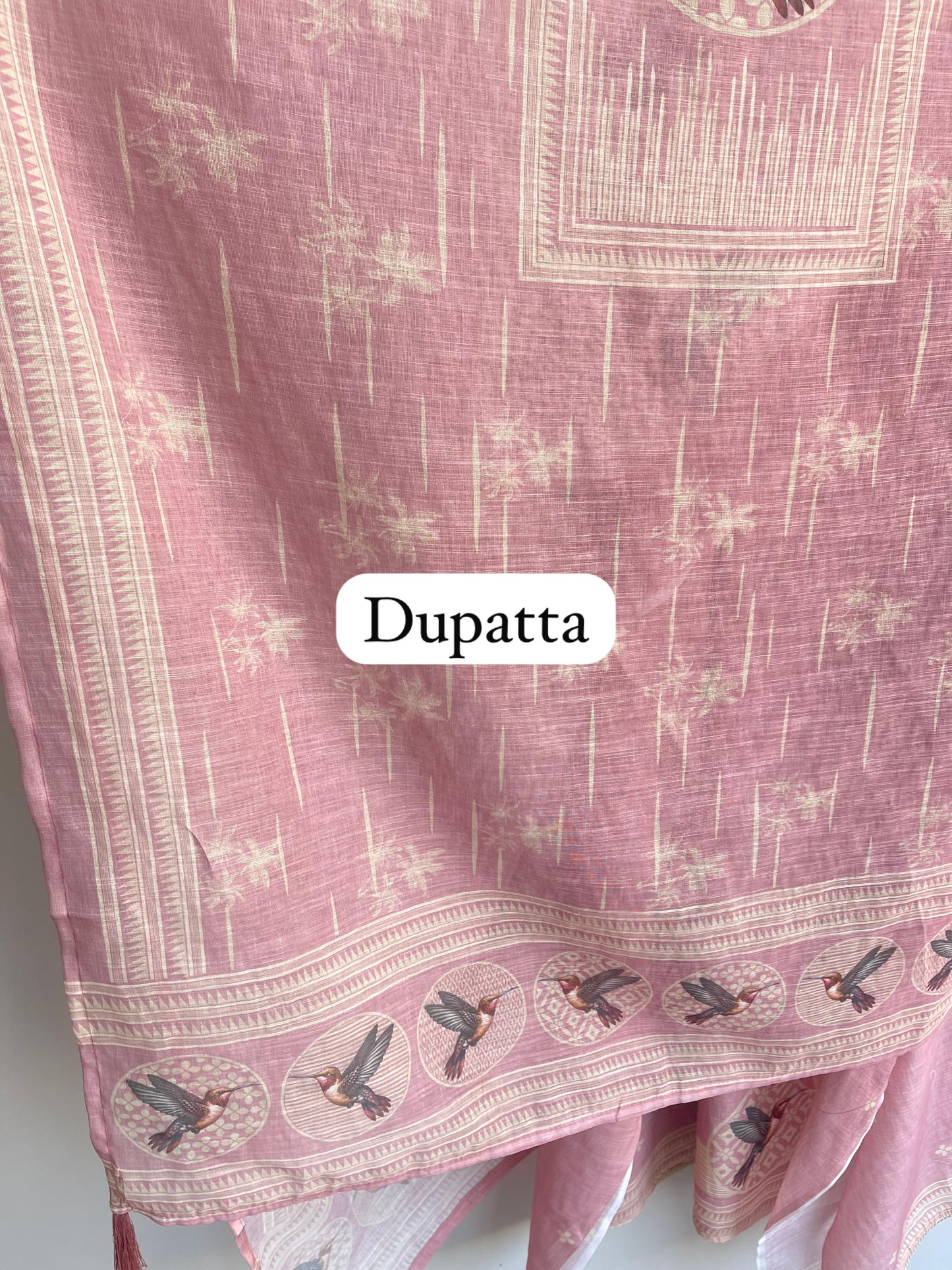 Linen printed unstitched ladies suit Rc18400