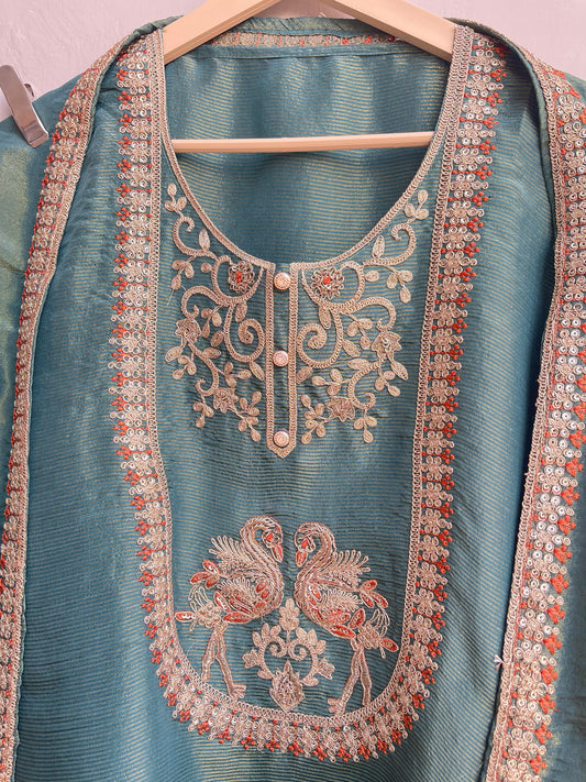 Shimmer silk unstitched ladies suit Rc17828 (c)