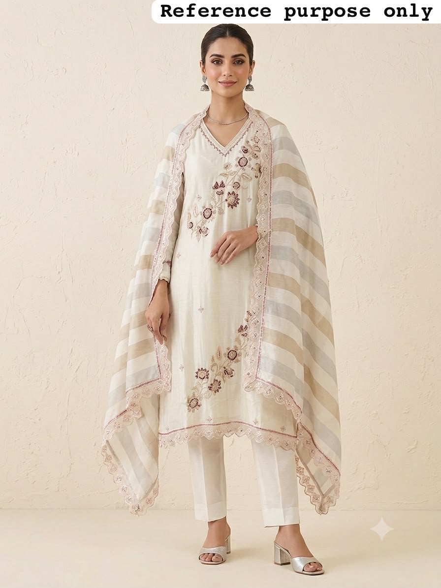 Shimmer silk unstitched ladies suit Rc19199