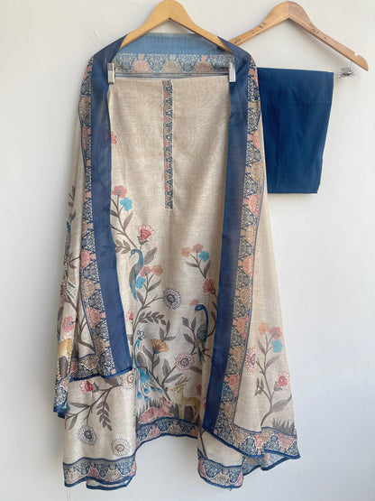 Mul Chanderi Unstitched Ladies Suit RC-18820 – view 3