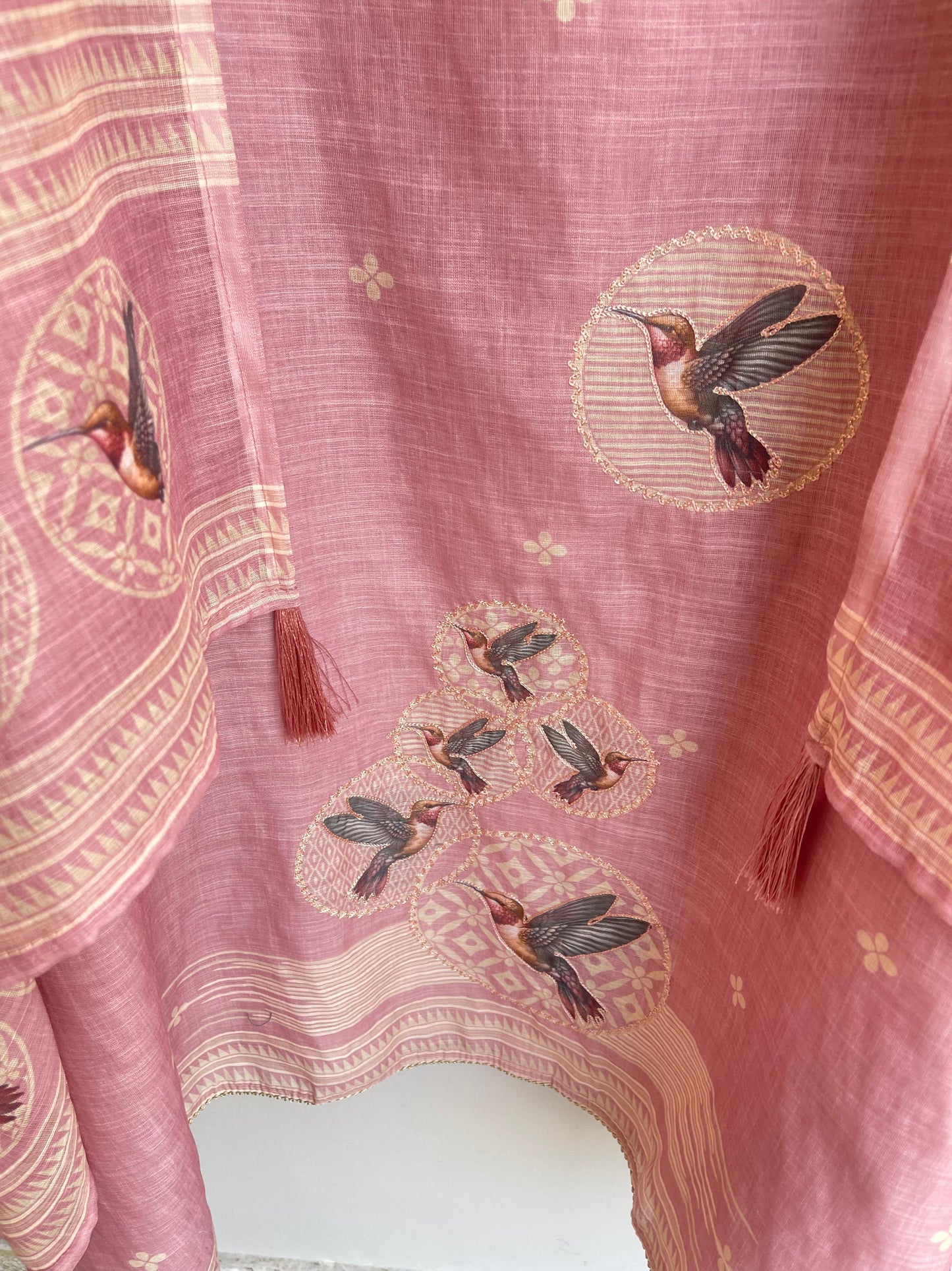 Linen printed unstitched ladies suit Rc18400