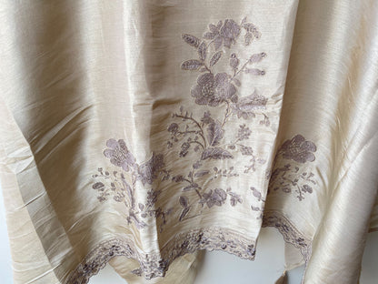 Premium Shimmer Silk Unstitched 3 Pcs Designer Suit Set