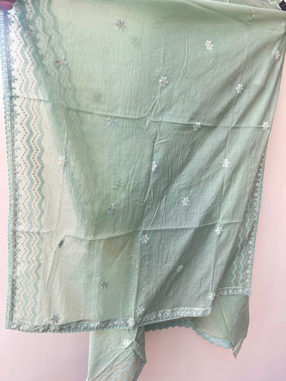 Mul chanderi unstitched ladies suit Rc18970