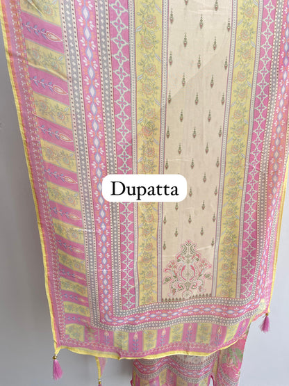 Organza Printed Unstitched Ladies Suit RC-18570 – view 5