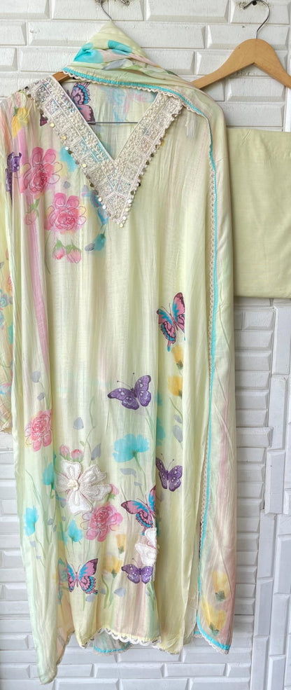 Mul cotton unstitched ladies suit Rc17347