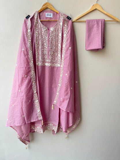 Mul chanderi unstitched ladies suit Rc19012 (a)