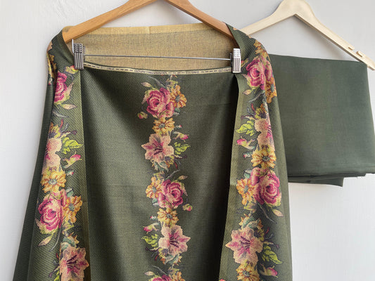 Pashmina printed fabric unstitched ladies suit Rc17959 (a)