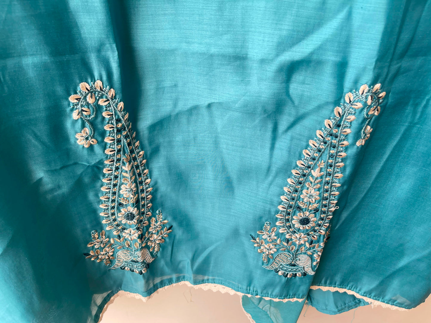 Mul chanderi unstitched ladies suit Rc18953