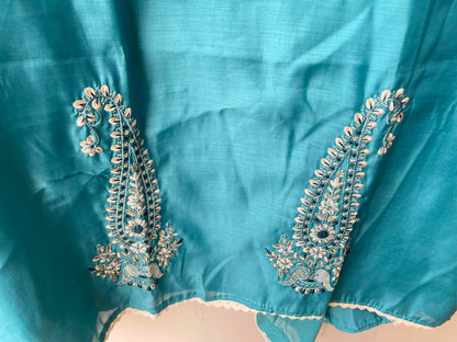 Mul chanderi unstitched ladies suit Rc18953