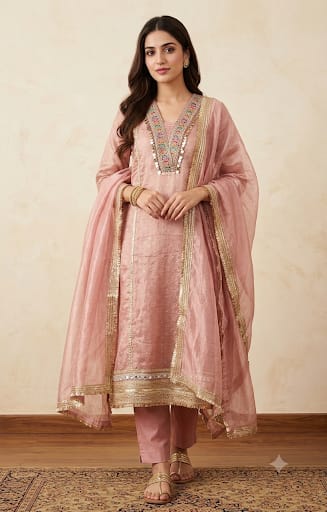 Banarasi crushed shimmer tissue ladies unstitched suit Rc19327