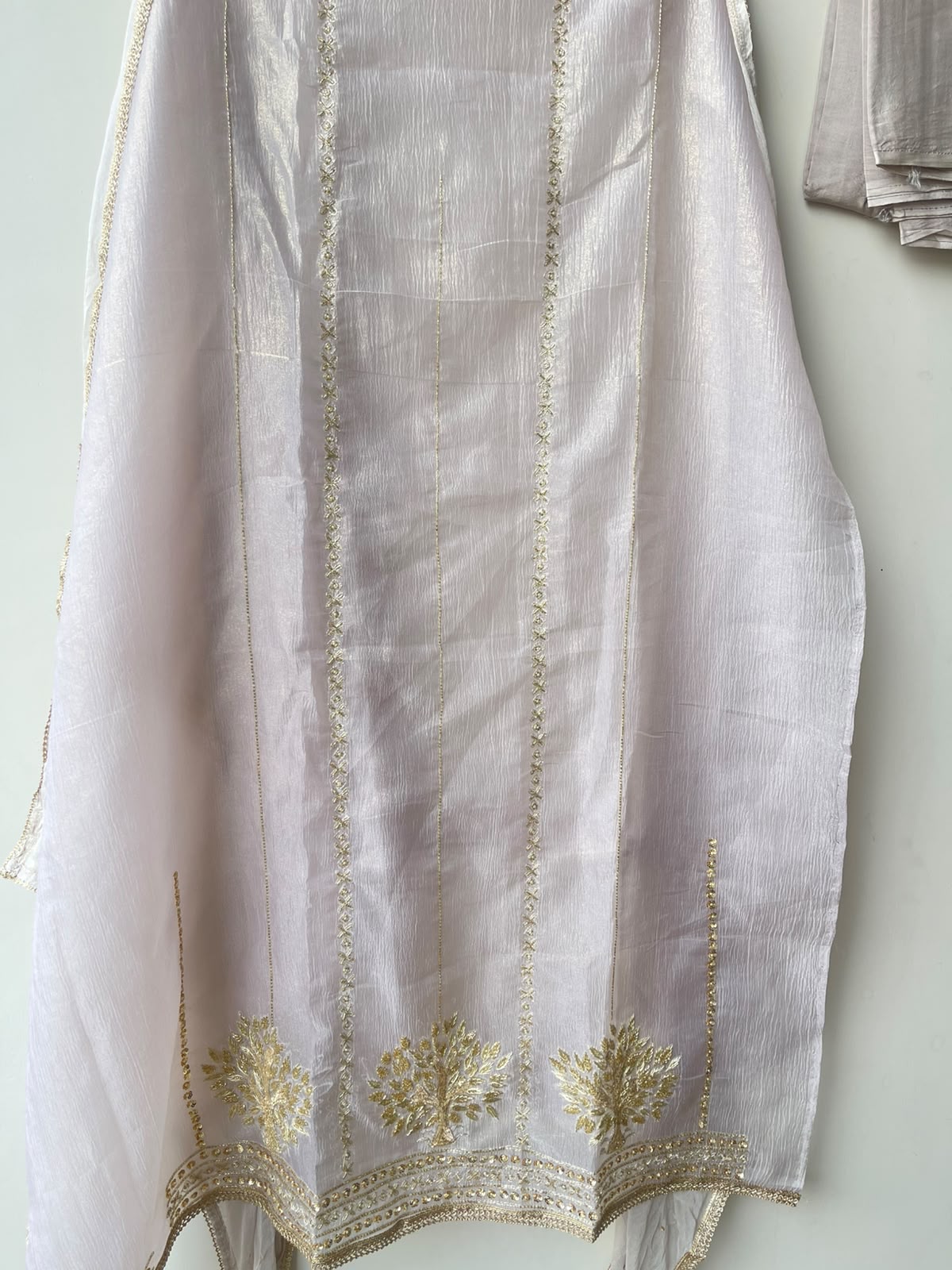Crushed shimmer tissue fabric unstitched ladies suit Rc19148 (c)