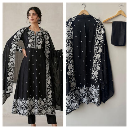 Mul chanderi unstitched ladies suit Rc19328 (a)